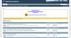 Desktop Screenshot of forodelasalud.com